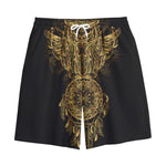 Spiritual Owl With Dreamcatcher Print Cotton Shorts