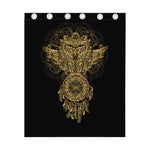 Spiritual Owl With Dreamcatcher Print Curtain