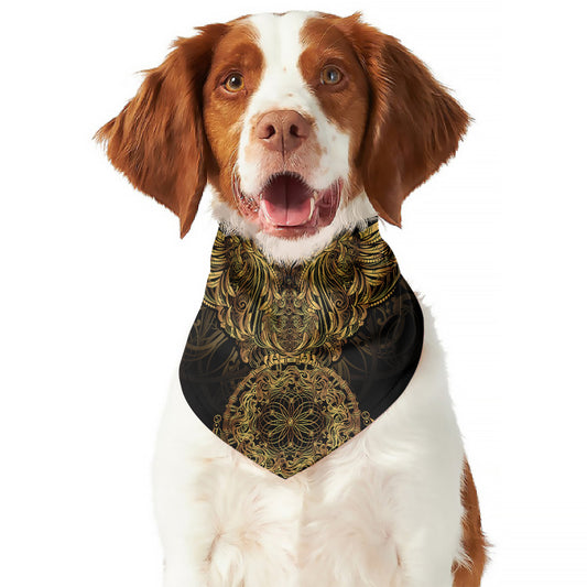 Spiritual Owl With Dreamcatcher Print Dog Bandana