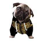 Spiritual Owl With Dreamcatcher Print Dog Zip Up Hoodie