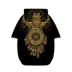 Spiritual Owl With Dreamcatcher Print Dog Zip Up Hoodie