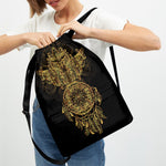 Spiritual Owl With Dreamcatcher Print Drawstring Backpack