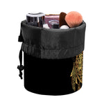 Spiritual Owl With Dreamcatcher Print Drawstring Makeup Bag