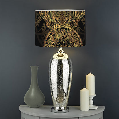 Spiritual Owl With Dreamcatcher Print Drum Lamp Shade