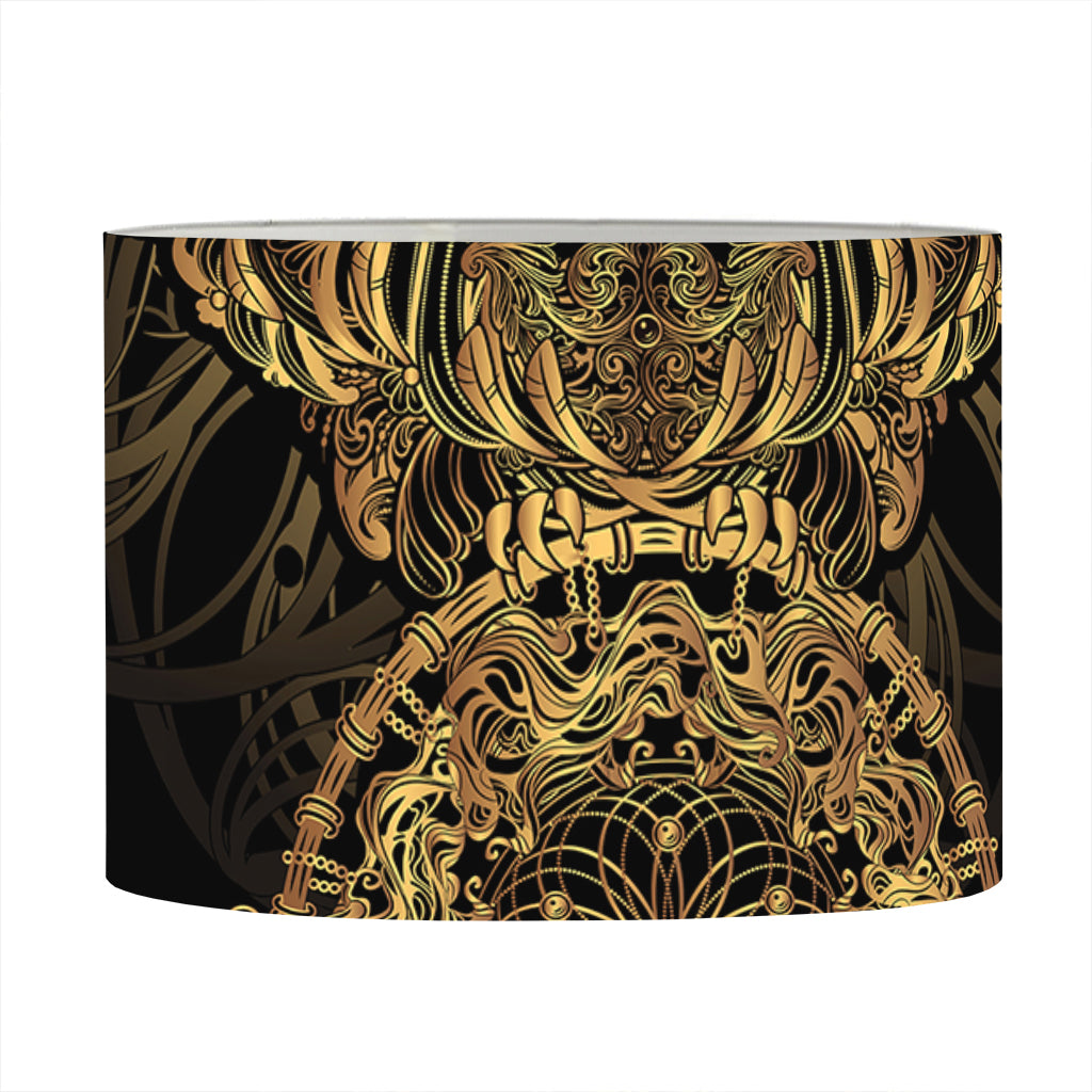 Spiritual Owl With Dreamcatcher Print Drum Lamp Shade