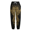 Spiritual Owl With Dreamcatcher Print Fleece Lined Knit Pants