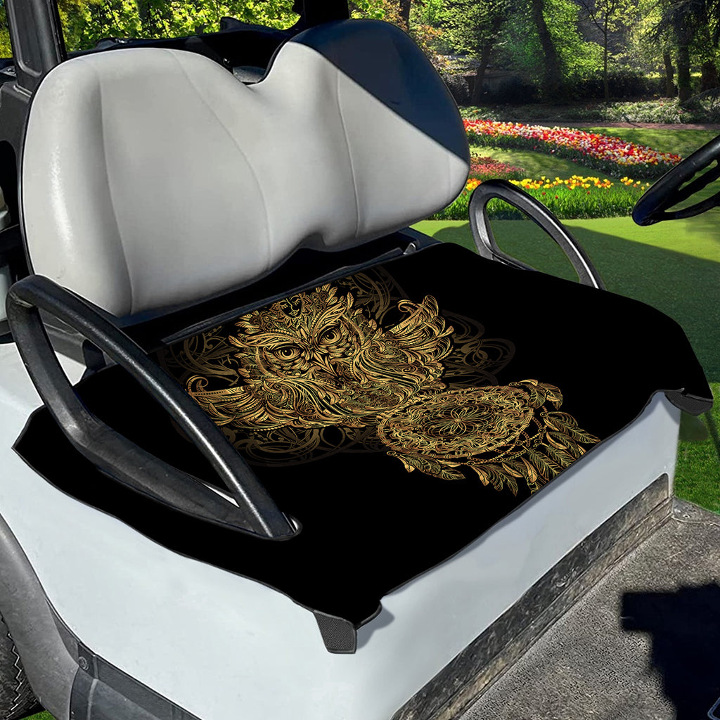 Spiritual Owl With Dreamcatcher Print Golf Cart Seat Cover