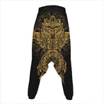 Spiritual Owl With Dreamcatcher Print Hammer Pants