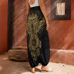 Spiritual Owl With Dreamcatcher Print Harem Pants