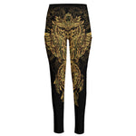 Spiritual Owl With Dreamcatcher Print High-Waisted Pocket Leggings