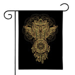 Spiritual Owl With Dreamcatcher Print House Flag