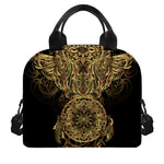 Spiritual Owl With Dreamcatcher Print Insulated Lunch Bag