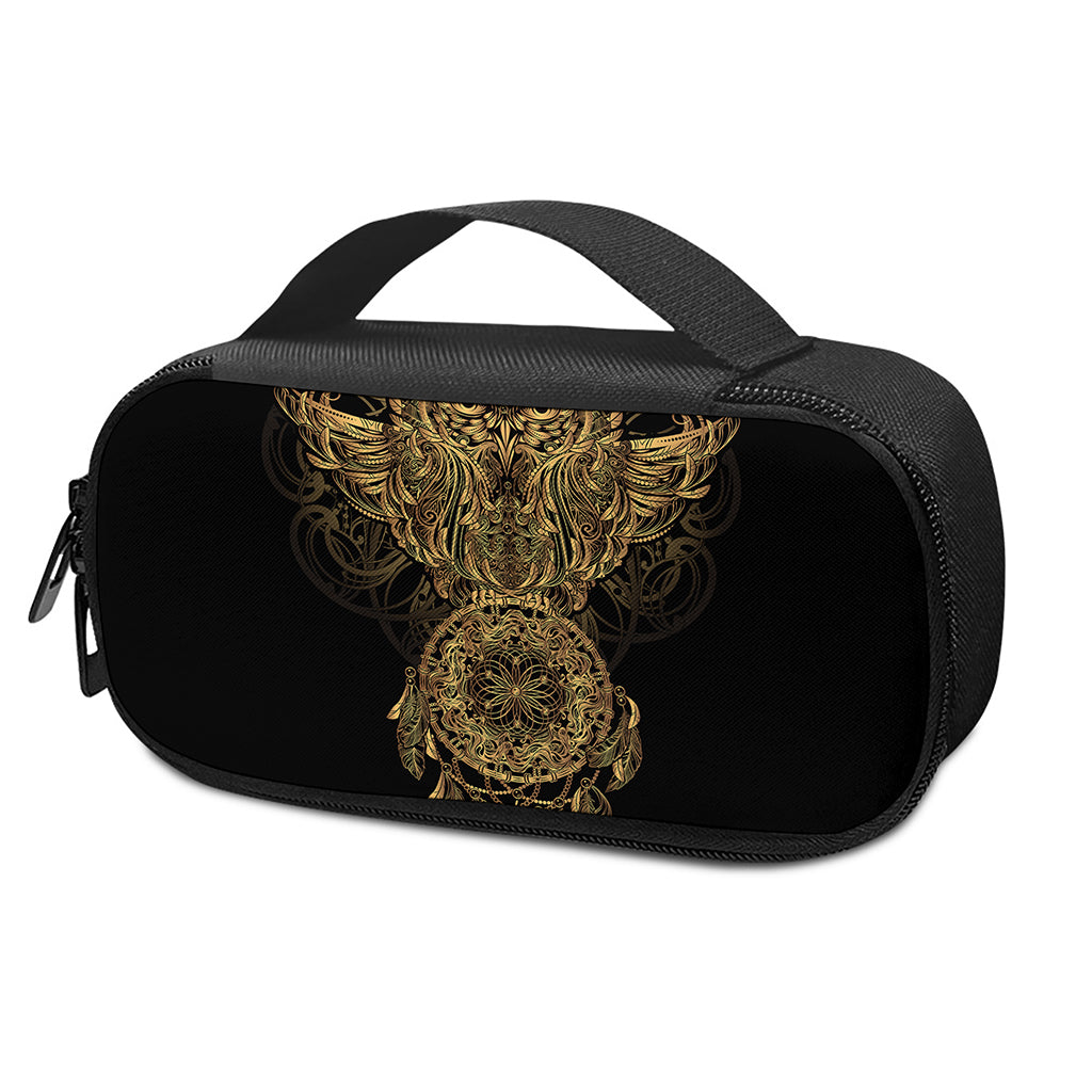 Spiritual Owl With Dreamcatcher Print Insulin Cooler Travel Case