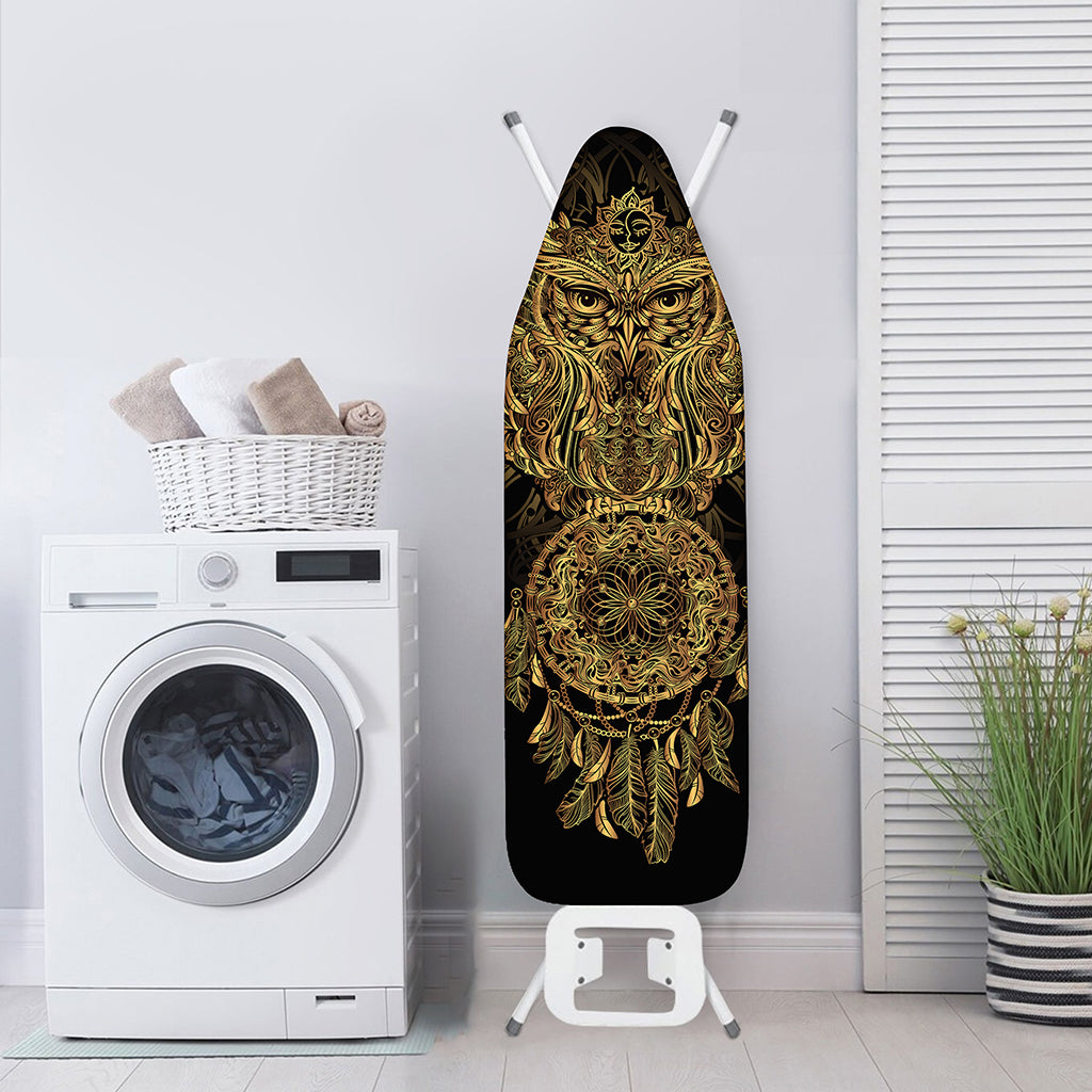 Spiritual Owl With Dreamcatcher Print Ironing Board Cover