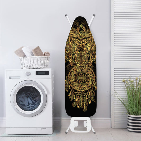 Spiritual Owl With Dreamcatcher Print Ironing Board Cover