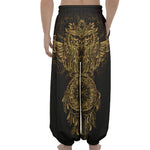 Spiritual Owl With Dreamcatcher Print Lantern Pants