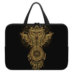 Spiritual Owl With Dreamcatcher Print Laptop Sleeve With Handle