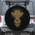 Spiritual Owl With Dreamcatcher Print Leather Spare Tire Cover