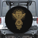 Spiritual Owl With Dreamcatcher Print Leather Spare Tire Cover