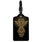 Spiritual Owl With Dreamcatcher Print Luggage Tag