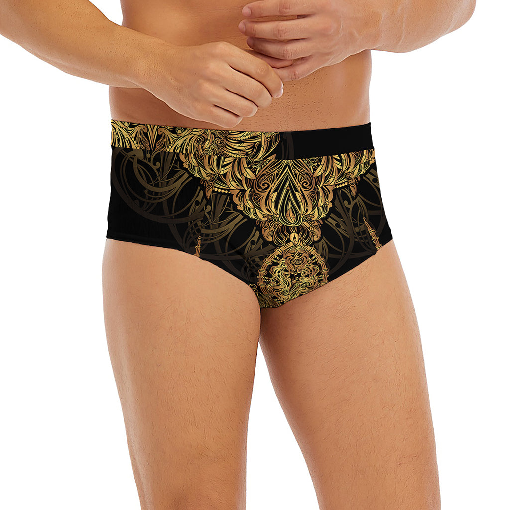 Spiritual Owl With Dreamcatcher Print Men's Briefs