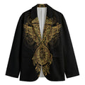 Spiritual Owl With Dreamcatcher Print Men's Cotton Blazer