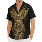 Spiritual Owl With Dreamcatcher Print Men's Deep V-Neck Shirt