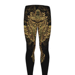 Spiritual Owl With Dreamcatcher Print Men's leggings