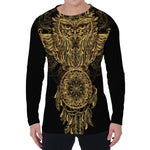 Spiritual Owl With Dreamcatcher Print Men's Long Sleeve T-Shirt