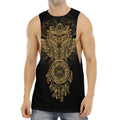 Spiritual Owl With Dreamcatcher Print Men's Muscle Tank Top