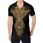 Spiritual Owl With Dreamcatcher Print Men's Shirt