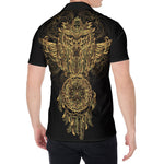 Spiritual Owl With Dreamcatcher Print Men's Shirt