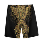 Spiritual Owl With Dreamcatcher Print Men's Sports Shorts