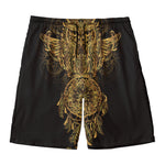 Spiritual Owl With Dreamcatcher Print Men's Swim Trunks