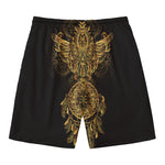 Spiritual Owl With Dreamcatcher Print Men's Swim Trunks