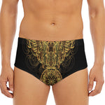 Spiritual Owl With Dreamcatcher Print Men's Triangle Swim Briefs
