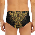 Spiritual Owl With Dreamcatcher Print Men's Triangle Swim Briefs