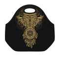 Spiritual Owl With Dreamcatcher Print Neoprene Lunch Bag