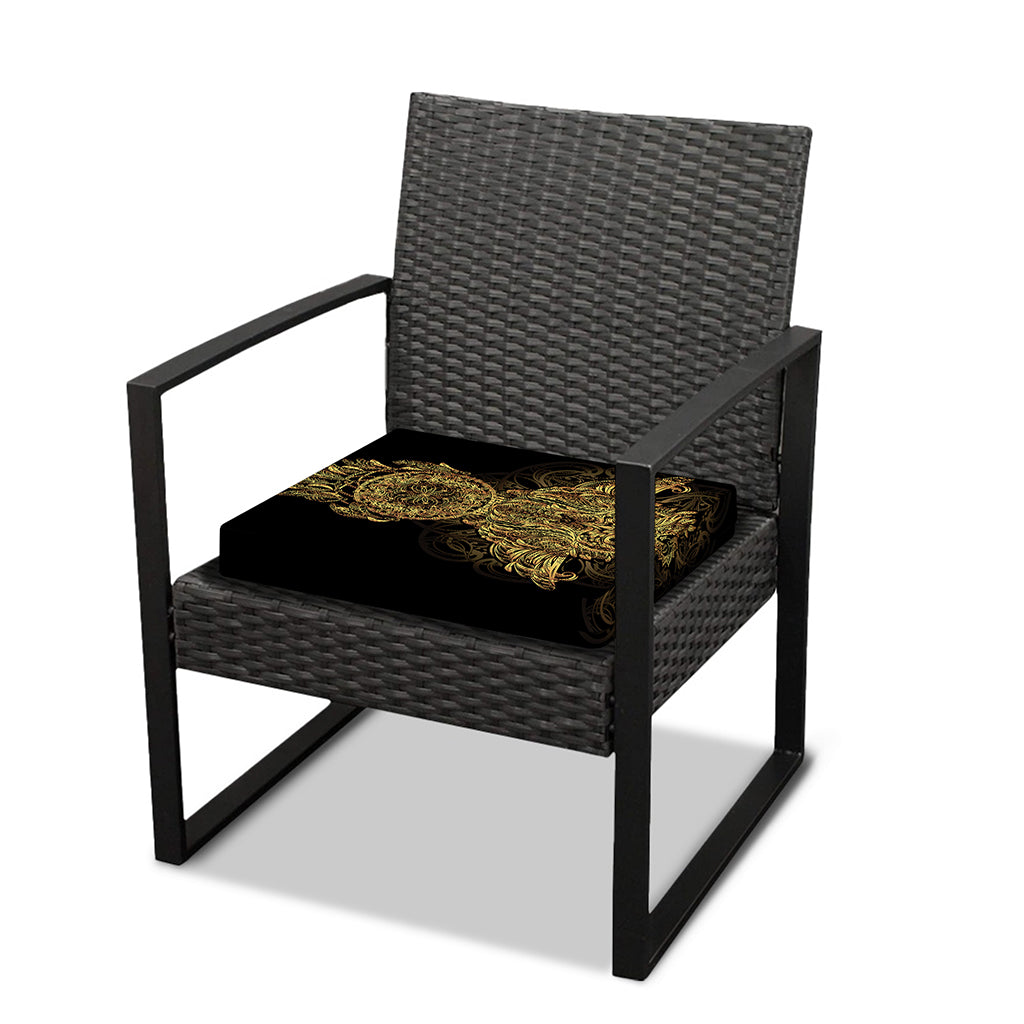 Spiritual Owl With Dreamcatcher Print Outdoor Seat Cushion Cover