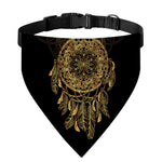 Spiritual Owl With Dreamcatcher Print Over The Collar Dog Bandana