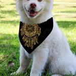 Spiritual Owl With Dreamcatcher Print Over The Collar Dog Bandana