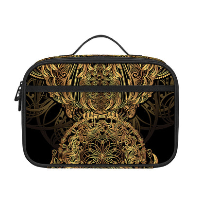 Spiritual Owl With Dreamcatcher Print Portable Lunch Bag