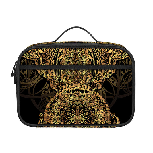Spiritual Owl With Dreamcatcher Print Portable Lunch Bag