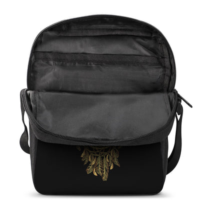 Spiritual Owl With Dreamcatcher Print Rectangular Crossbody Bag