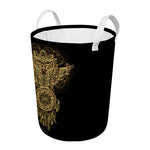 Spiritual Owl With Dreamcatcher Print Round Laundry Basket