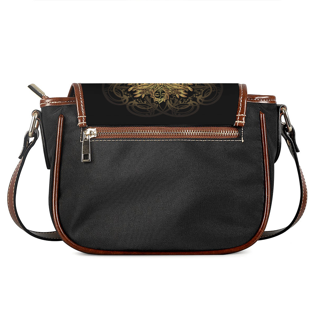 Spiritual Owl With Dreamcatcher Print Saddle Bag