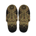 Spiritual Owl With Dreamcatcher Print Slippers