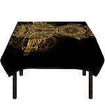 Spiritual Owl With Dreamcatcher Print Tablecloth