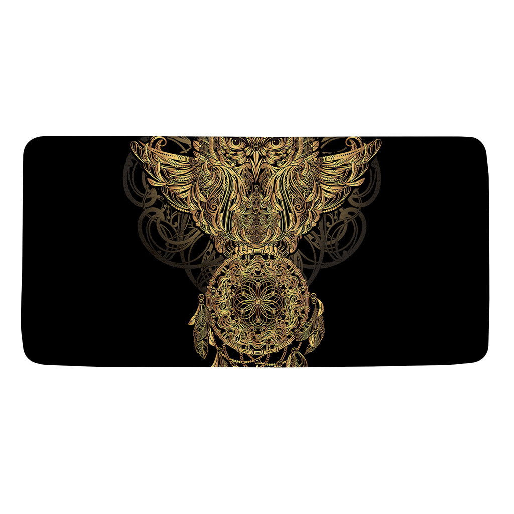 Spiritual Owl With Dreamcatcher Print Towel