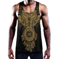 Spiritual Owl With Dreamcatcher Print Men's Workout Tank Top